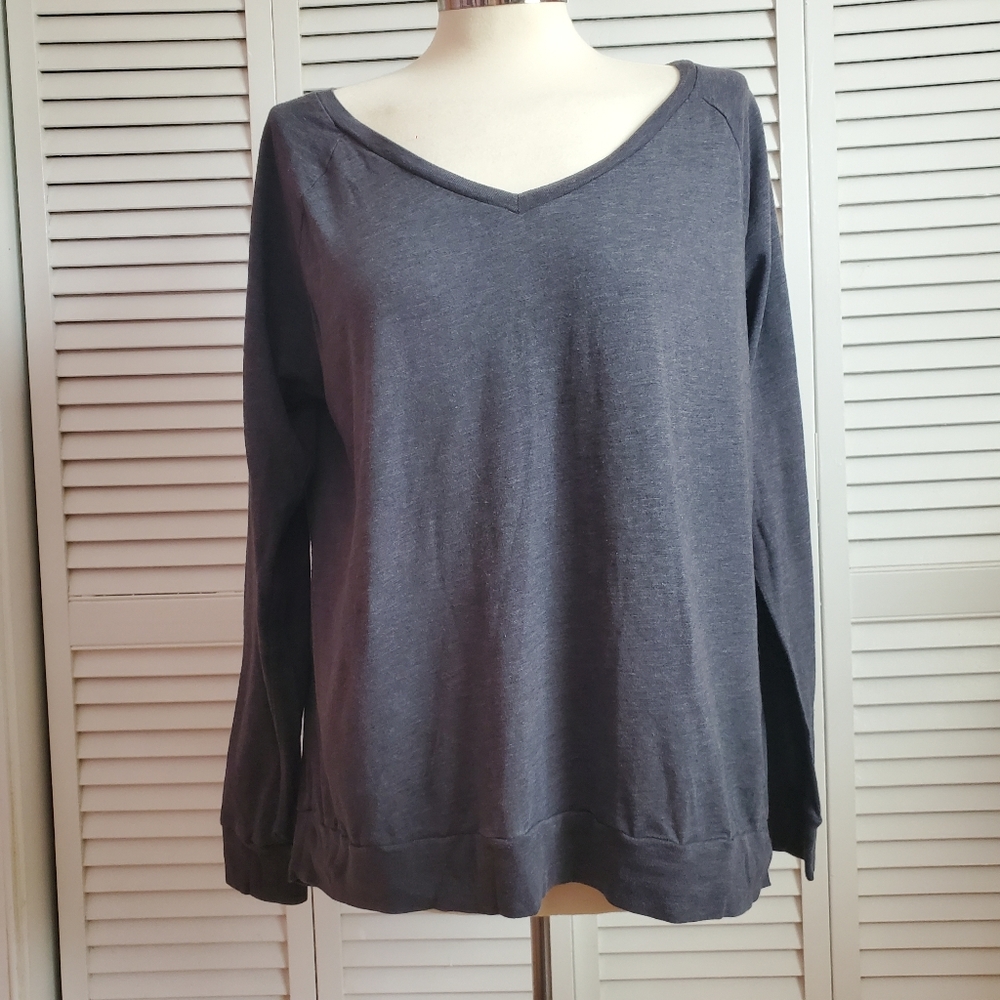 Pink Victoria Secret long sleeve v-neck